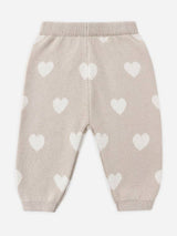 Heart Knit Pants || Oat by Quincy Mae