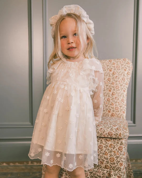 Celine Dress || Embroidered Daisy by Noralee