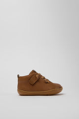 Peu Brown Leather Ankle Boots by Camper Shoes