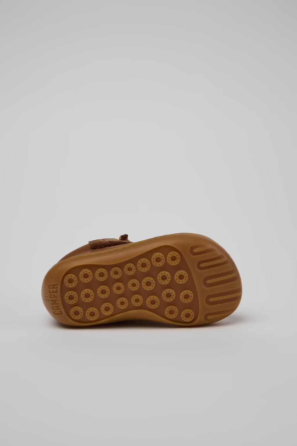 Peu Brown Leather Ankle Boots by Camper Shoes