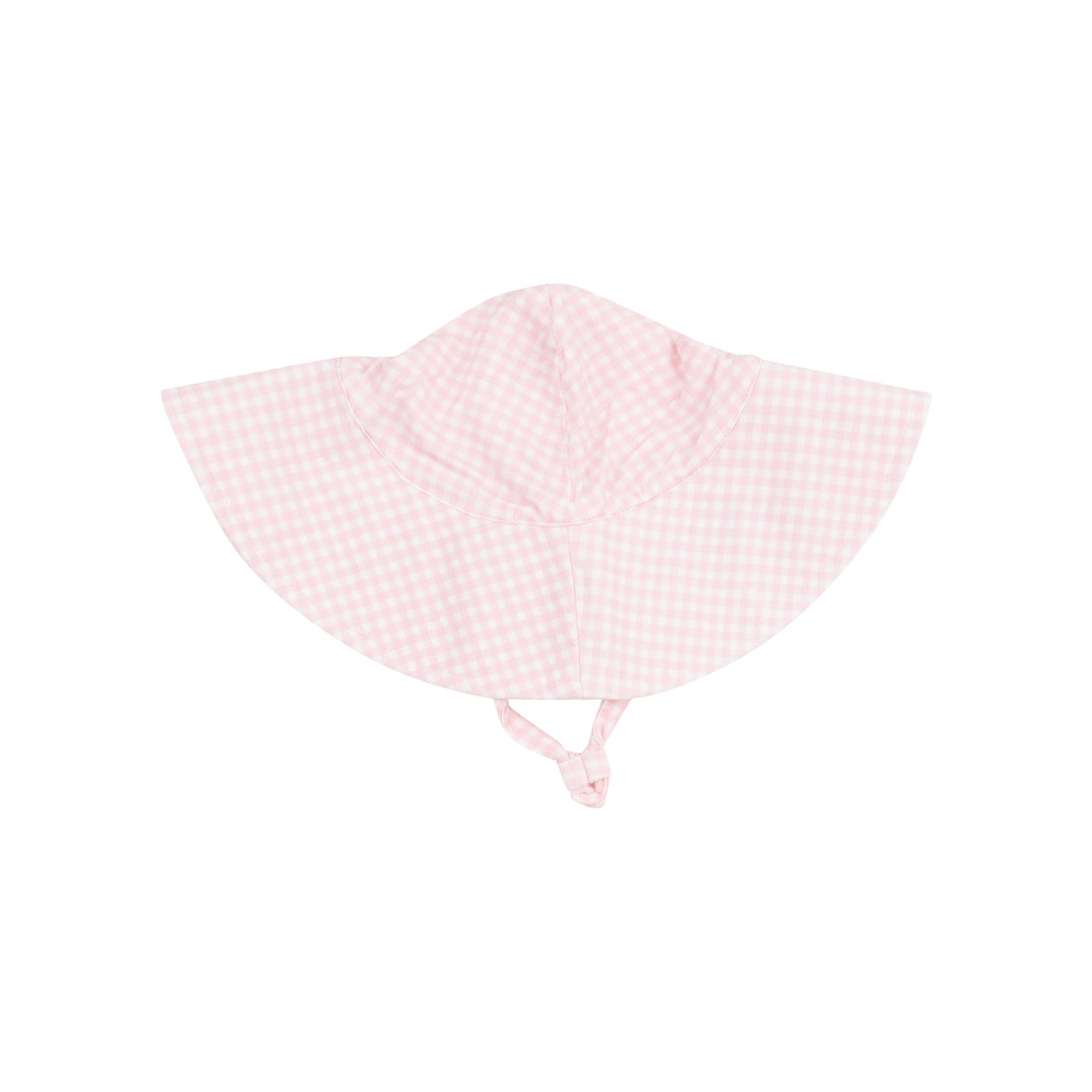 Wide Brim Sunhat - Mini Gingham Pink by Angel Dear