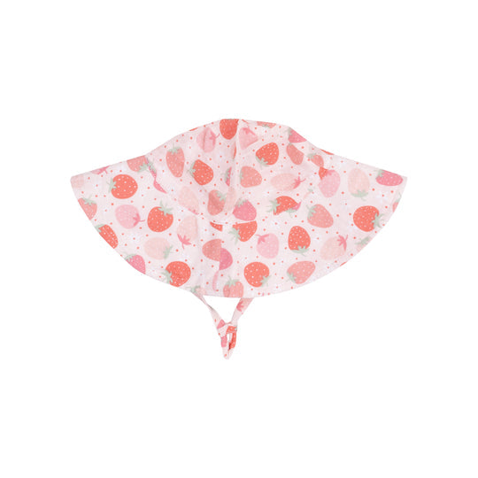 Wide Brim Sunhat - Strawberry Bliss by Angel Dear