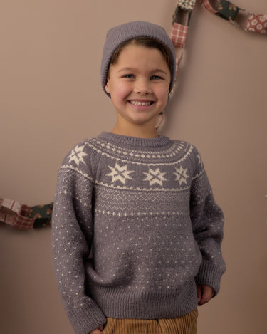 Fair Isle Sweater || Slate by Rylee + Cru