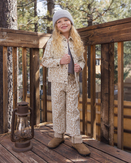 Straight Leg Pant || Leopard by Rylee + Cru