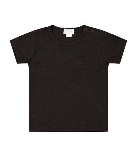 Cameron Pima Cotton Tee - Dark Chocolate by Jamie Kay