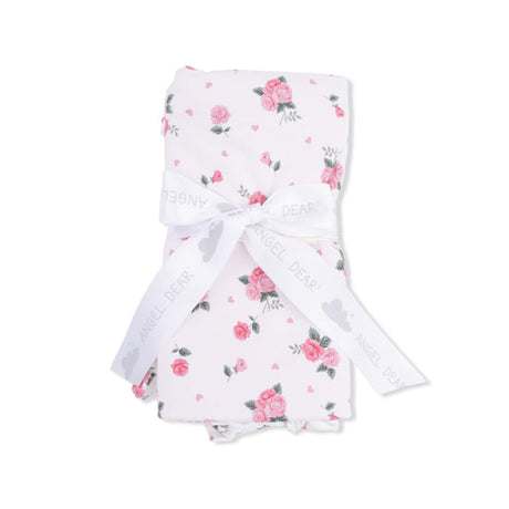 Ruffle Blanket- Pink Rosettes by Angel Dear