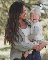 Long Sleeve Henley Tee || Laurel by Quincy Mae