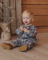 Relaxed Woven Jumpsuit || Winter Plaid by Rylee + Cru