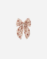 Oversized Bow || Pink Floral by Rylee + Cru