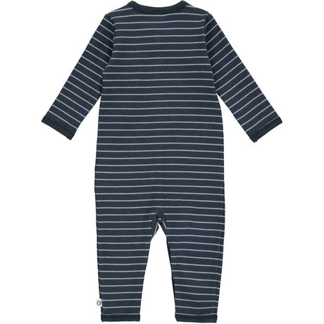 Stripe Rib Romper in Night Blue by Müsli