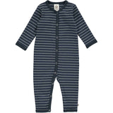 Stripe Rib Romper in Night Blue by Müsli