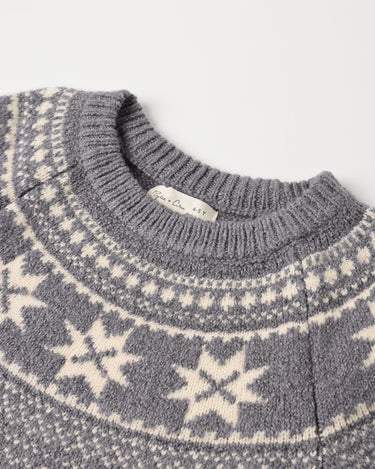 Fair Isle Sweater || Slate by Rylee + Cru
