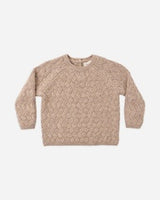 Knit Sweater || Heathered Almond by Quincy Mae