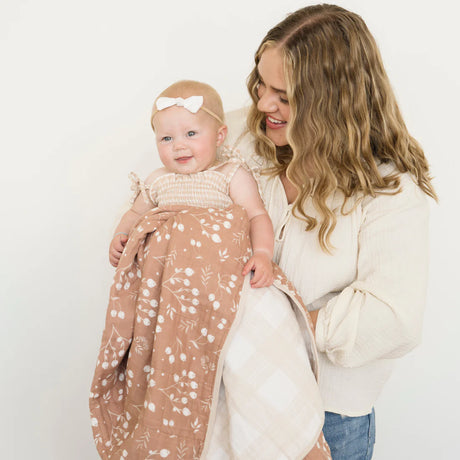 Cotton Muslin 4-Layer Quilt- Simple Buds by Saranoni