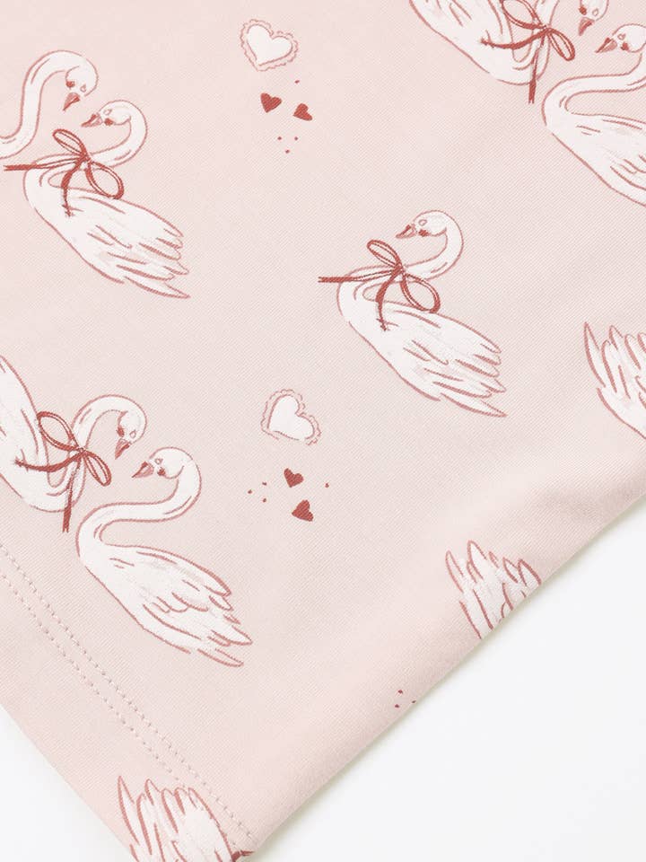 Bamboo Pajama Set || Swans by Quincy Mae