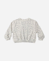 Oversized Sweatshirt || Blue Leopard by Rylee + Cru