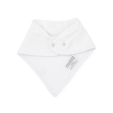 Cotton Muslin + Fleece Bandana Bib 4 Pack - White by Little Unicorn