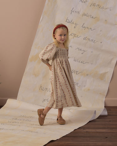 Della Dress || Floral Stripe by Rylee + Cru
