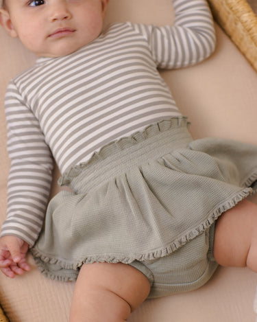Jersey Bodysuit Laurel Stripe by Quincy Mae