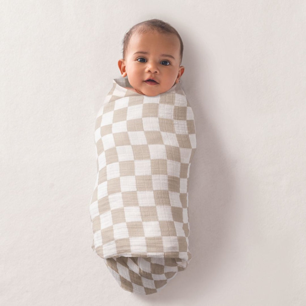 Breastfeeding Boss™- Taupe Checkerboard by Itzy Ritzy