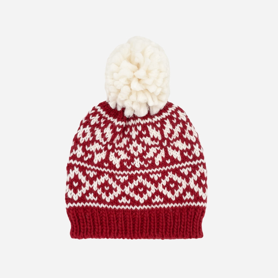 Snowflake Hat, Red | Holiday by The Blueberry Hill