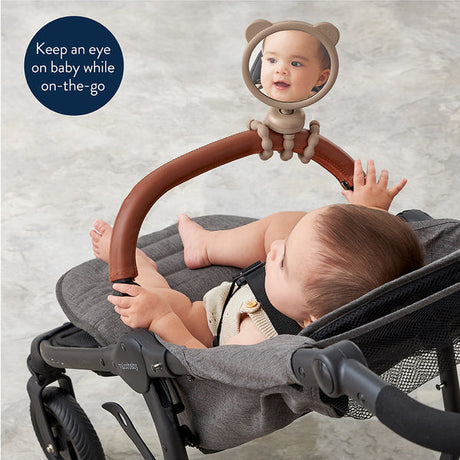 Itzy Peek Stroller Mirror- Theo the Bear by Itzy Ritzy