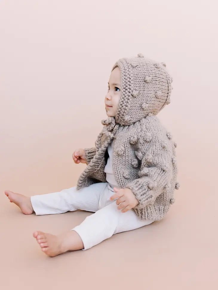 Popcorn Bonnet in Flax by The Blueberry Hill