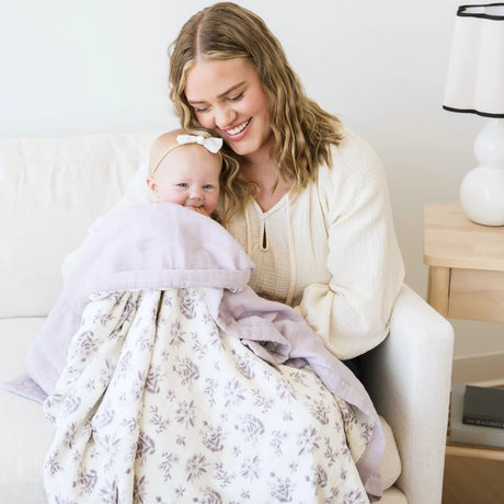 Bamboo Rayon Muslin 4-Layer Quilt- Forget Me Not by Saranoni