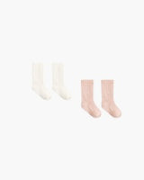 Socks Set || Natural, Dusty Rose by Quincy Mae