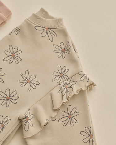 Ruffle Sweatshirt || Big Daisy by Rylee + Cru
