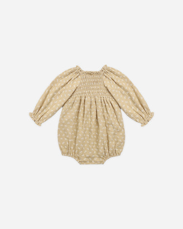 Eden Romper || Butterscotch Floral by Quincy Mae