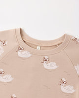 Raglan Dress || Swans by Rylee + Cru