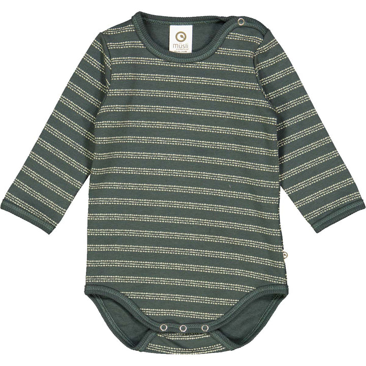Stripe Sweat Bodysuit by Müsli