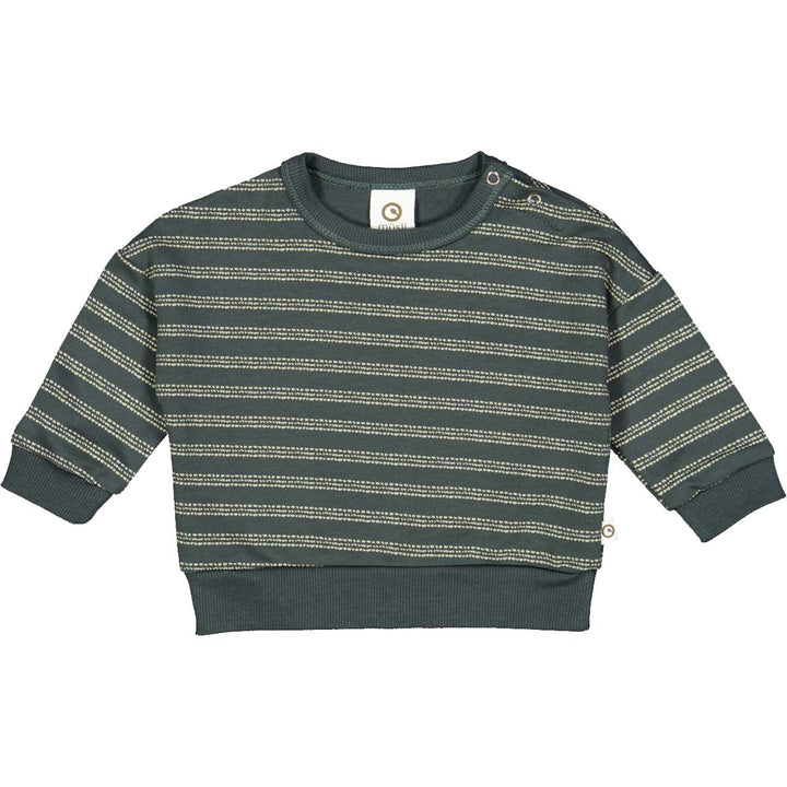 Stripe Sweatshirt Balance Green by Müsli