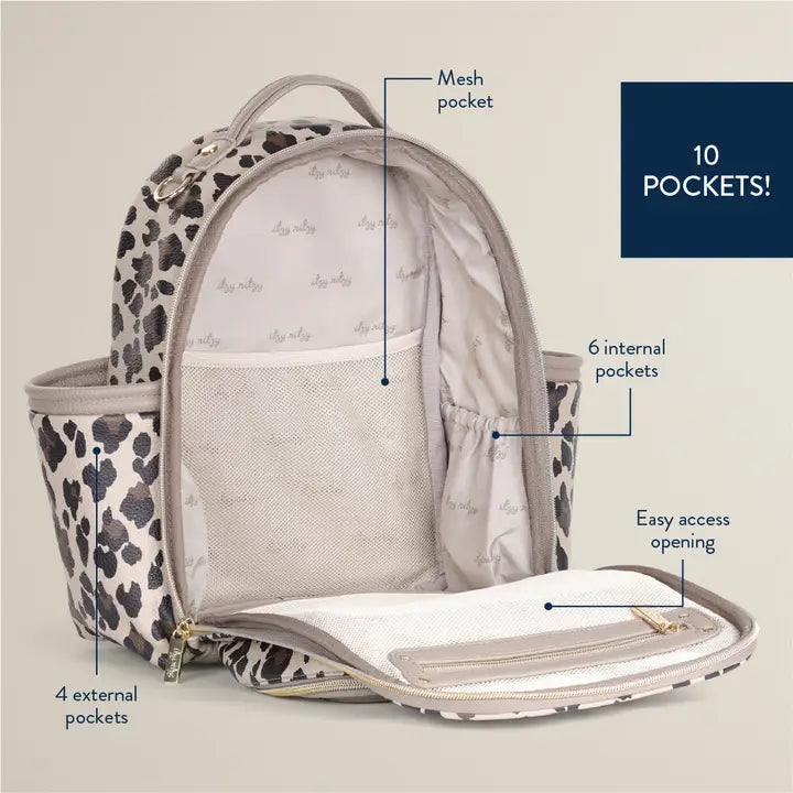 Leopard Itzy Mini Plus™ Backpack Diaper Bag by Itzy Ritzy