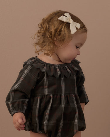 Freya Romper || Holiday Plaid by Rylee + Cru