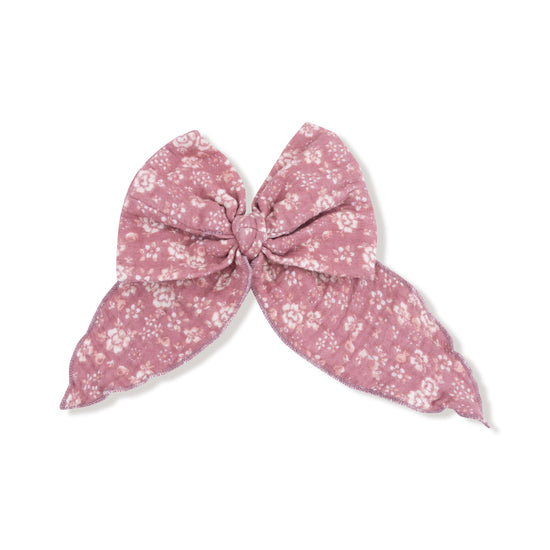 Bow w/ Tail Clips- Bandana Floral by Angel Dear