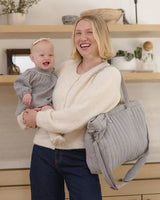 Diaper Bag + Changing Pad Set || Midnight Gingham by Quincy Mae
