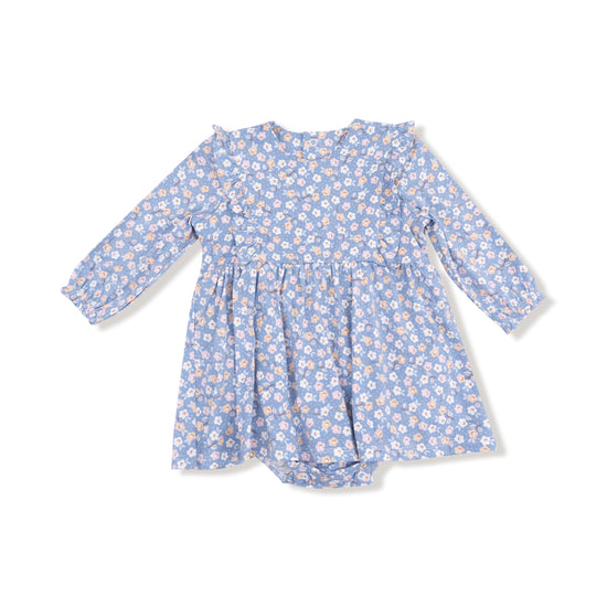 Country Calico - Ruffle L/s Bodysuit Dress by Angel Dear