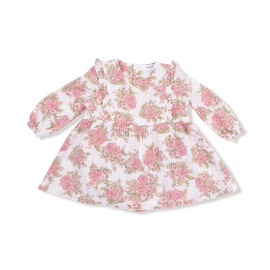 Ruffle Long Sleeve Bubble w/ Skirt- Heirloom Bouquets by Angel Dear