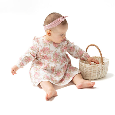 Ruffle Long Sleeve Bubble w/ Skirt- Heirloom Bouquets by Angel Dear