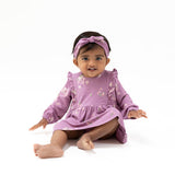 Ruffle Long Sleeve Bubble w/ Skirt- Woodsorrel by Angel Dear