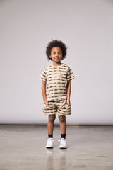 Static Stripe Short by Little Bipsy