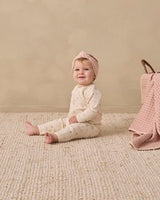 Ribbed Baby Jumpsuit || Fall Ditsy by Quincy Mae
