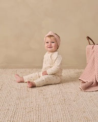 Ribbed Baby Jumpsuit || Fall Ditsy by Quincy Mae