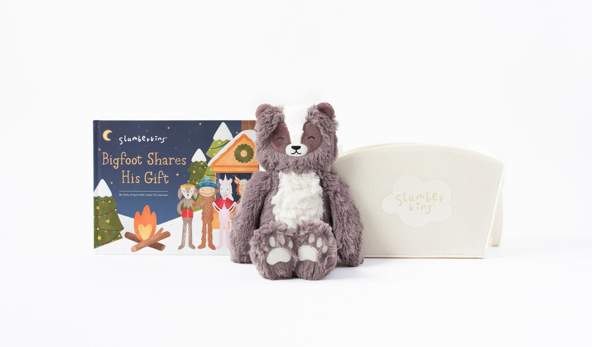 Holiday Essentials Gift Set: Badger Kin + Book + Basket by Slumberkins