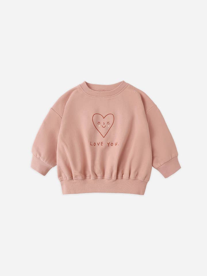Relaxed Sweatshirt || Love by Quincy Mae