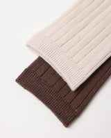 Ribbed Socks, 2-Pack || Petal, Mulberry by Rylee + Cru