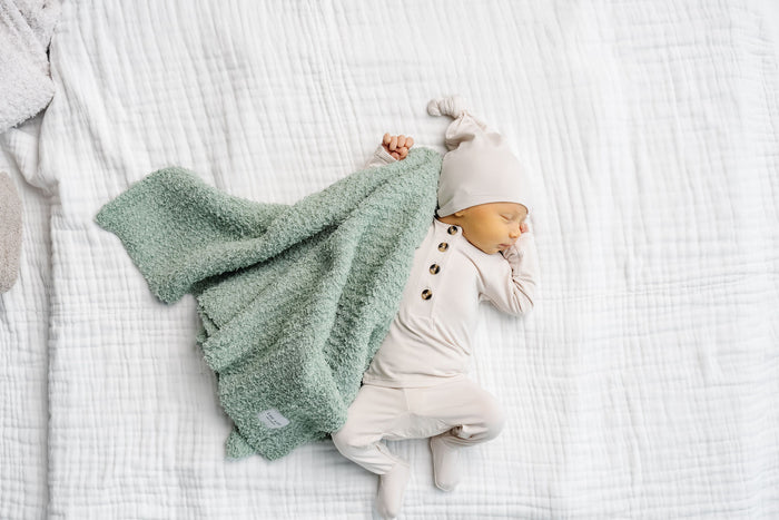 Chenille Blanket- Sage - Mini/Lovey by Lou Lou & Company