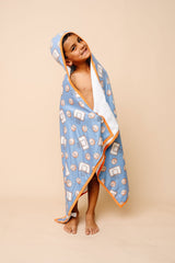 Big Kid Hooded Towel - Dunk by Copper Pearl